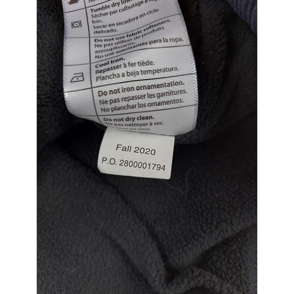 Carhartt Mens Rain Defender Fleece Lined Graphic Full Zip Sweatshirt Navy XL - Picture 6 of 12